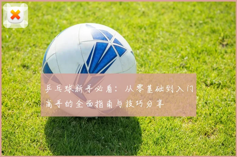 乒乓球新手必看:从零基础到入门高手的全面指南与技巧分享