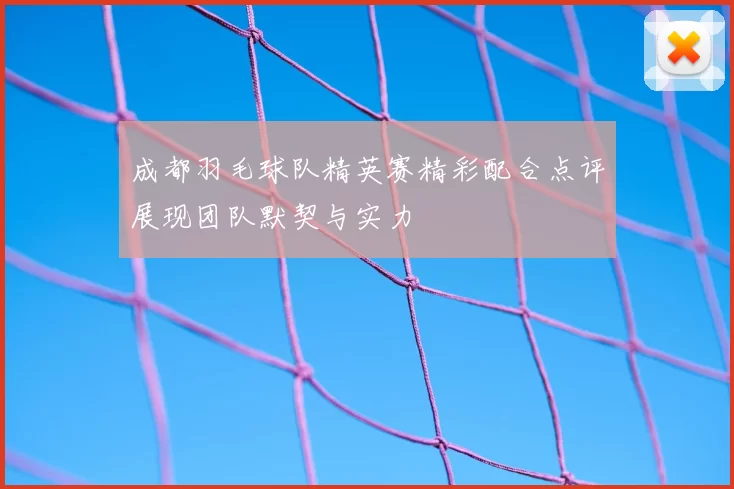 成都羽毛球队精英赛精彩配合点评展现团队默契与实力